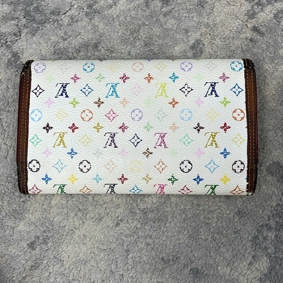 Louis Vuitton Takashi Murakami Multicolor Monogram Long Snap Wallet - Picture 3 of 17